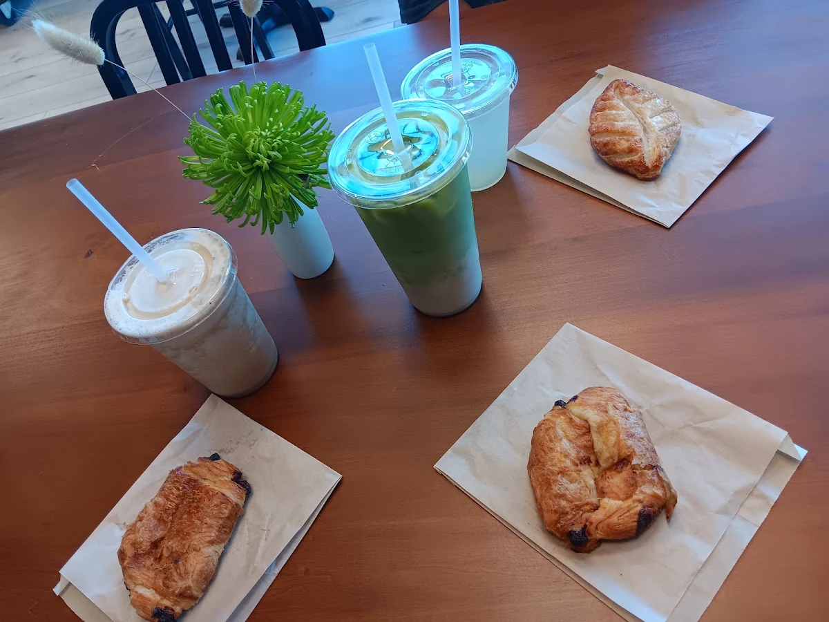 Iced Matcha Latte with Oat Milk