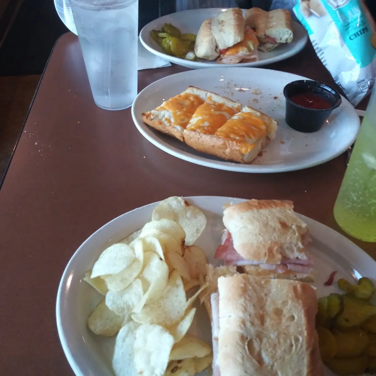 Garlic Bread with Cheese and Club