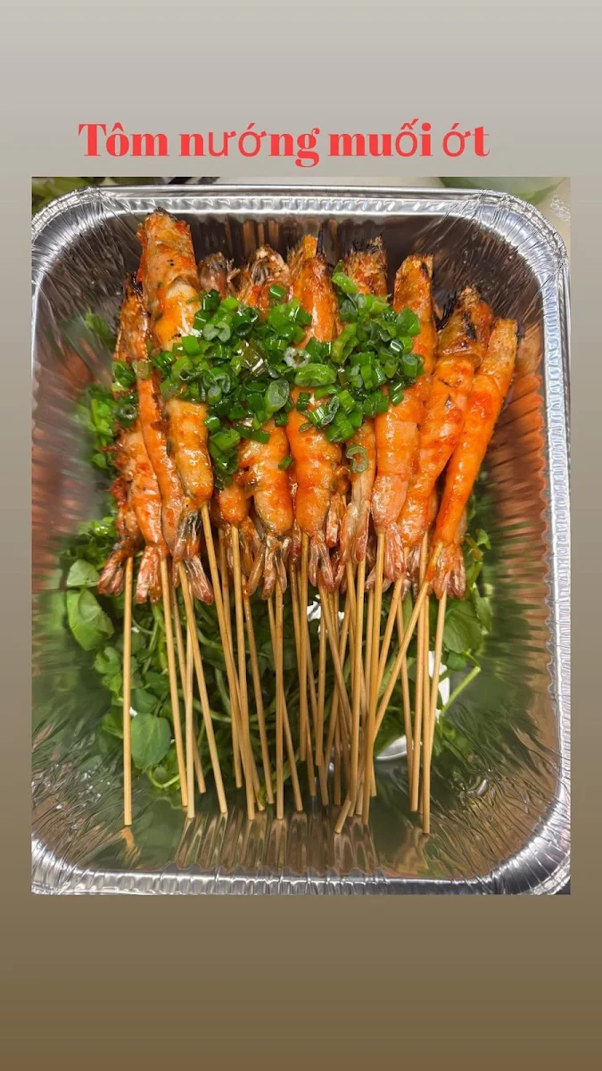 Tôm Nướng Muối Ớt