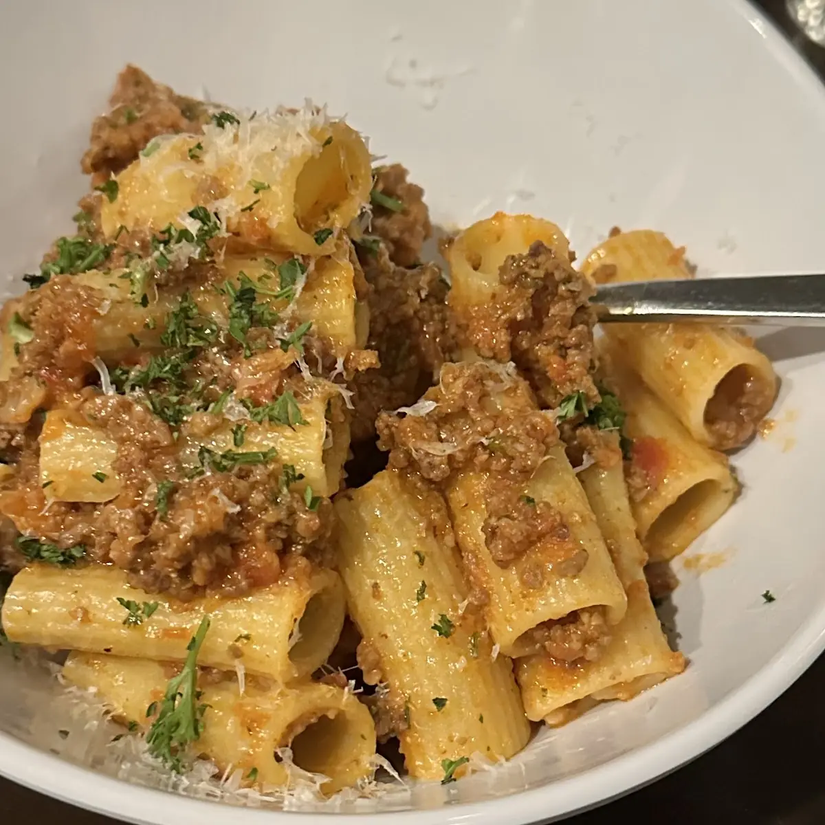 Rigatoni Bolognese