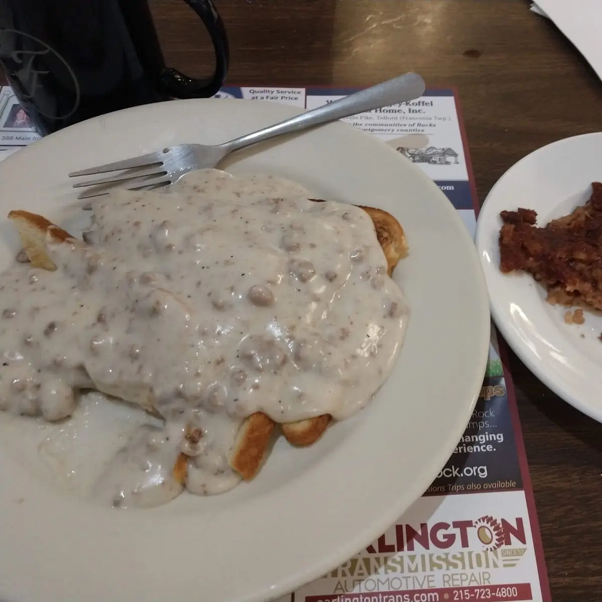 Sausage Gravy and Corned Beef Hash