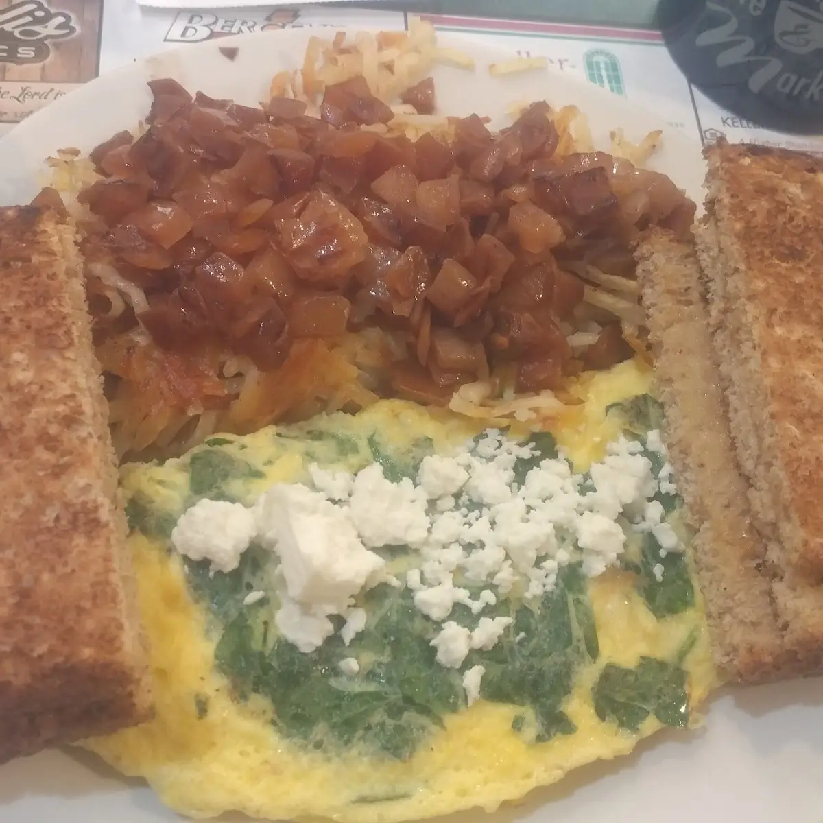 Spinach Feta Omelet