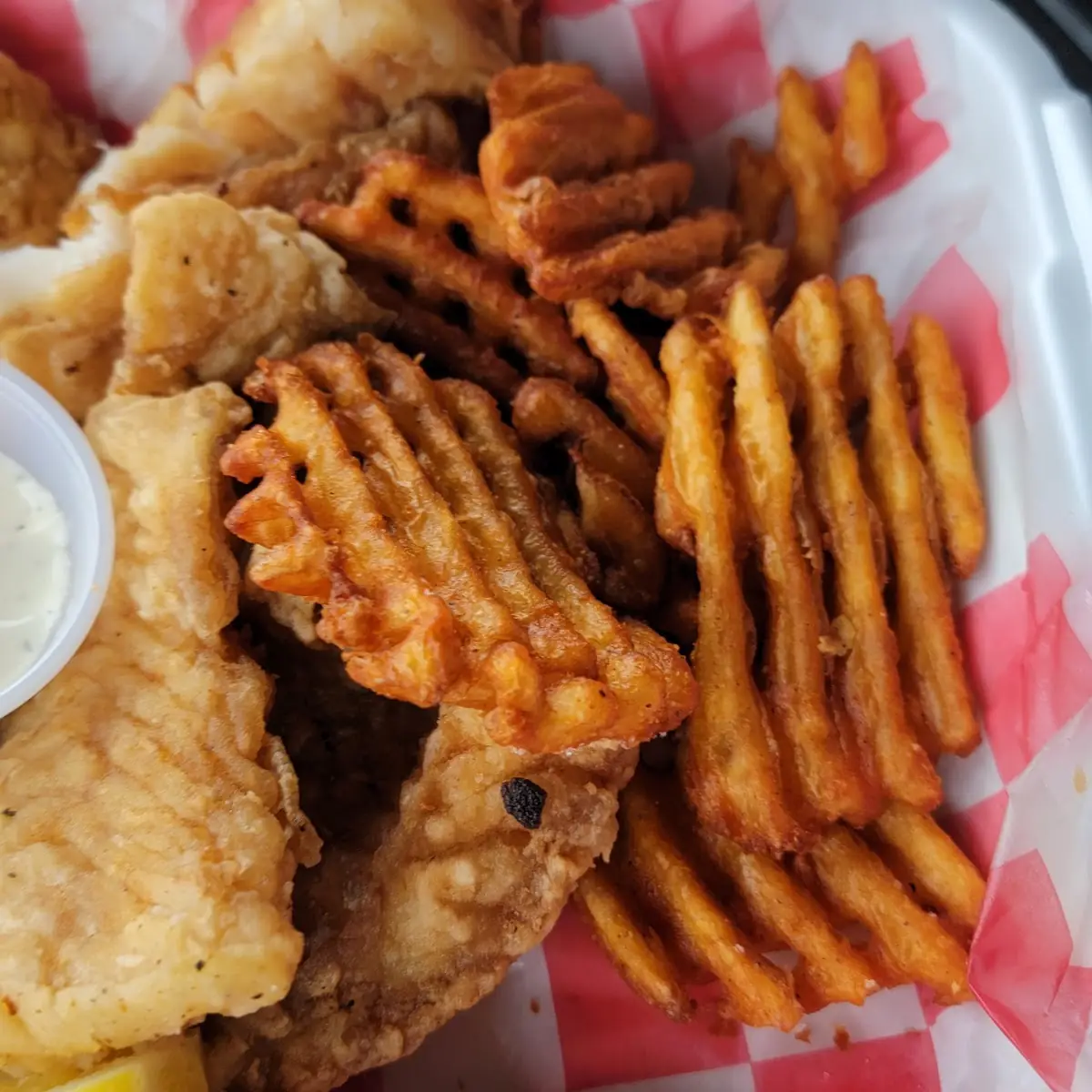 Lightly Breaded Fried Fish
