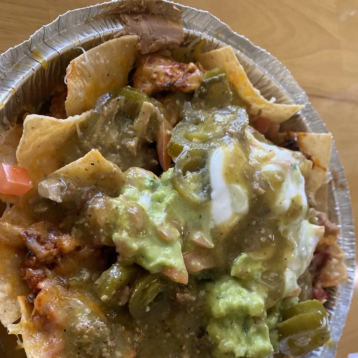 Chile Verde Nachos