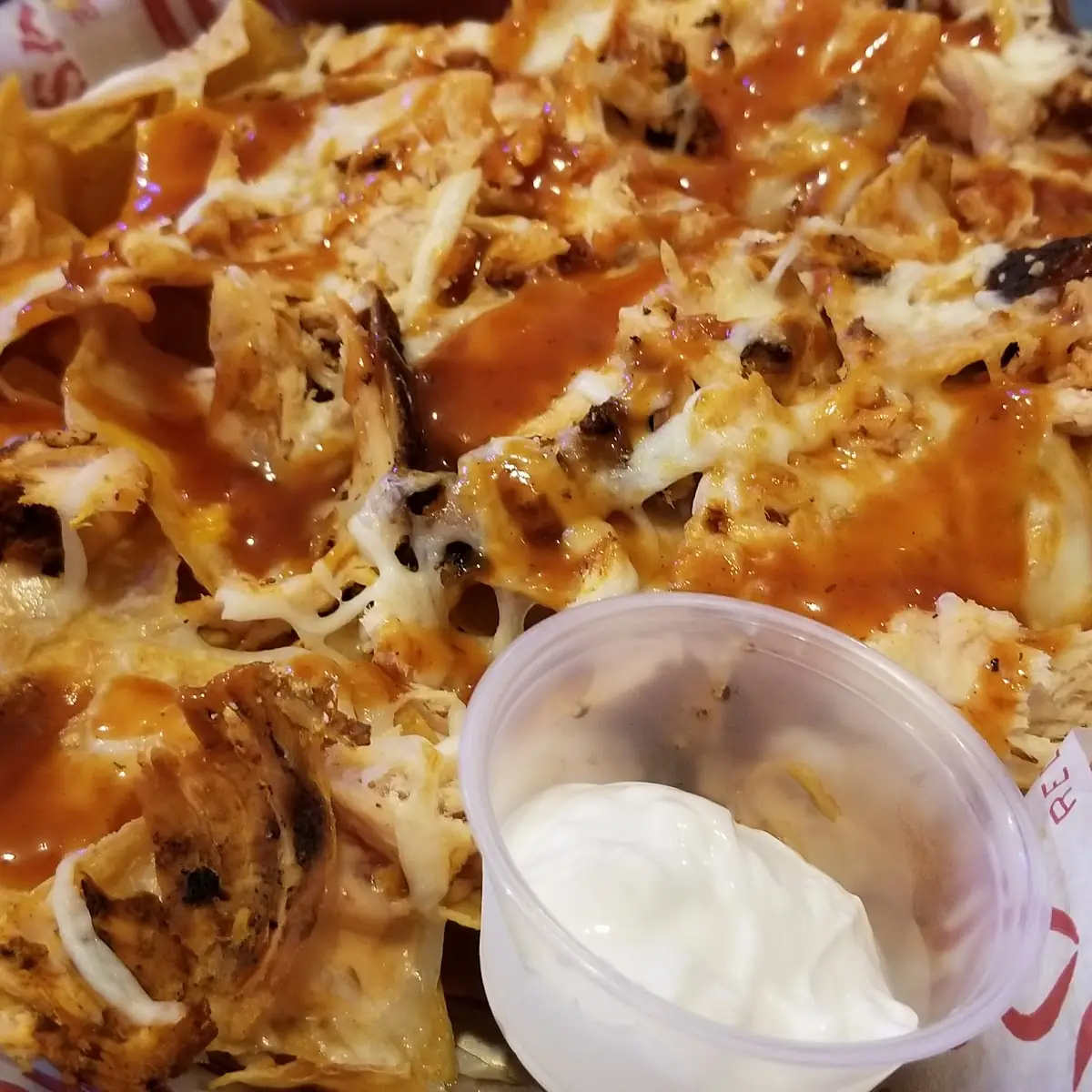 Half Order of BBQ Chicken Nachos