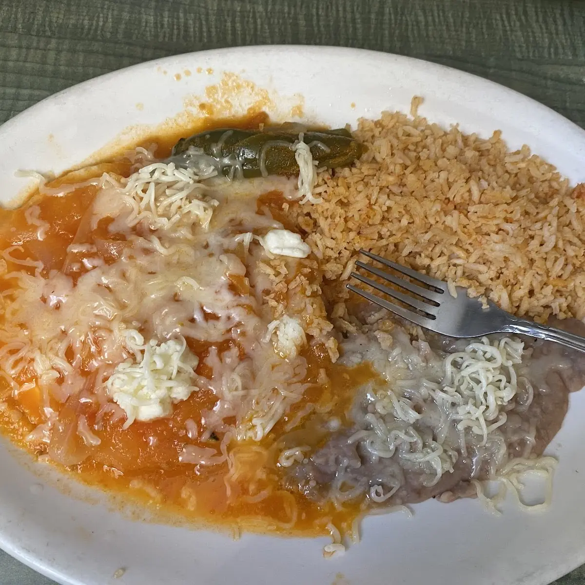 1 Chile Relleno & 1 Enchilada