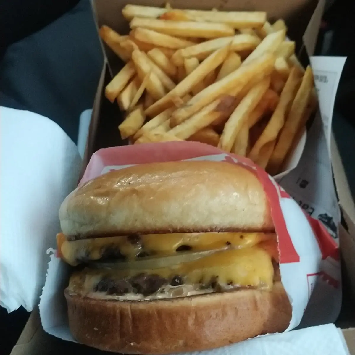 Double Double Cheeseburger with Fries