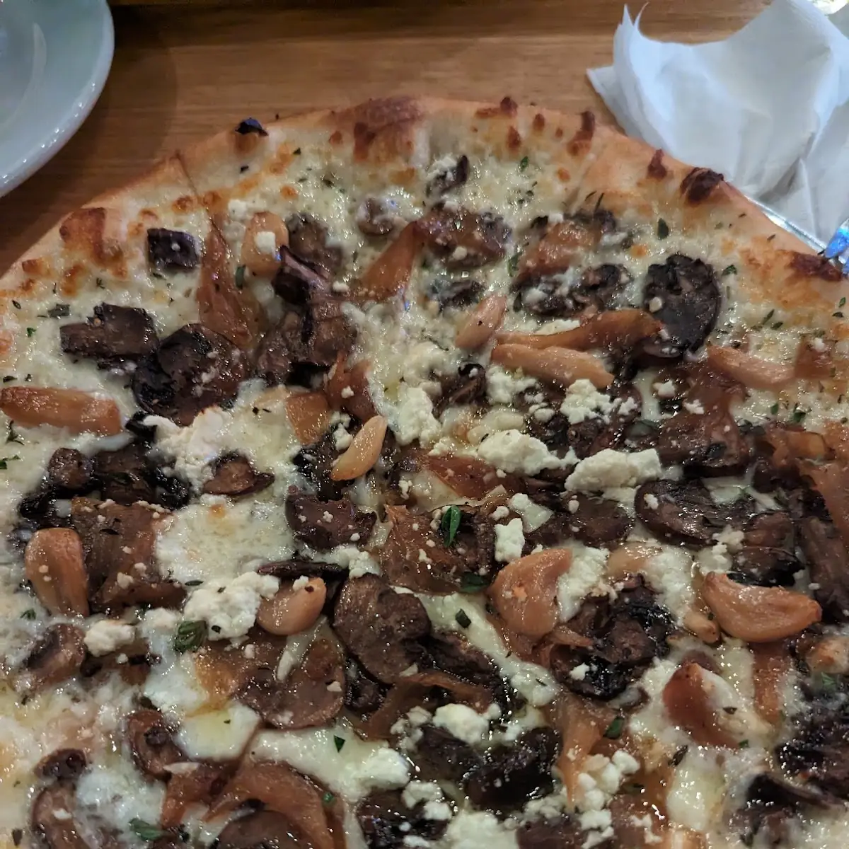 Garlic Mushroom Pizza