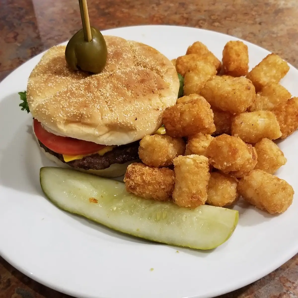 Burger and Tots