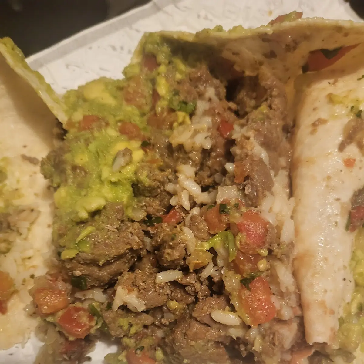 Steak Guacamole Burrito Supreme