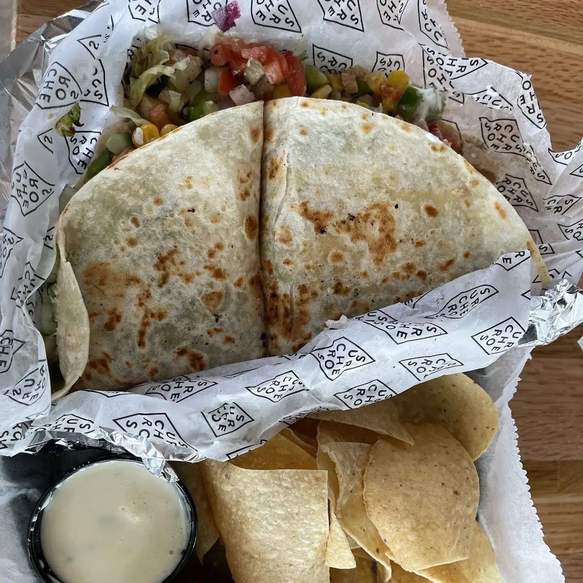 Grilled Chicken Quesadilla with Veggies