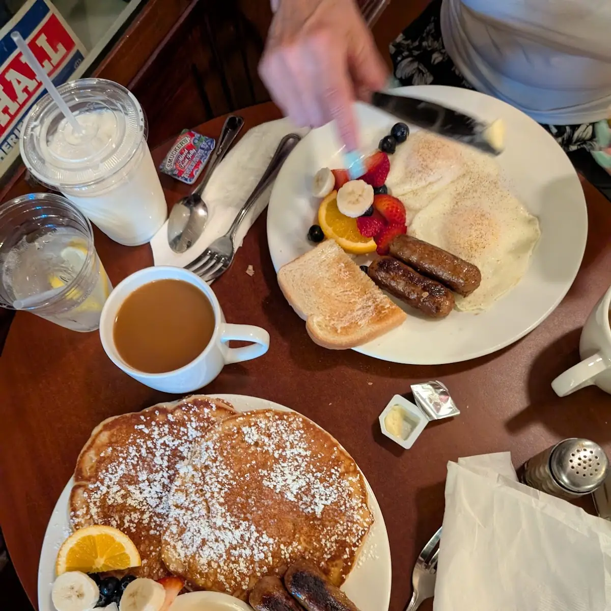 Pancakes & Eggs Platter