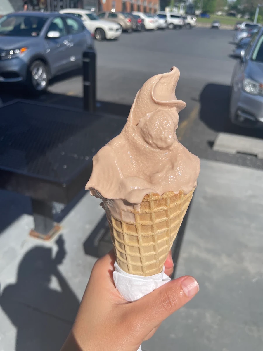 Chocolate Ice Cream Waffle Cone