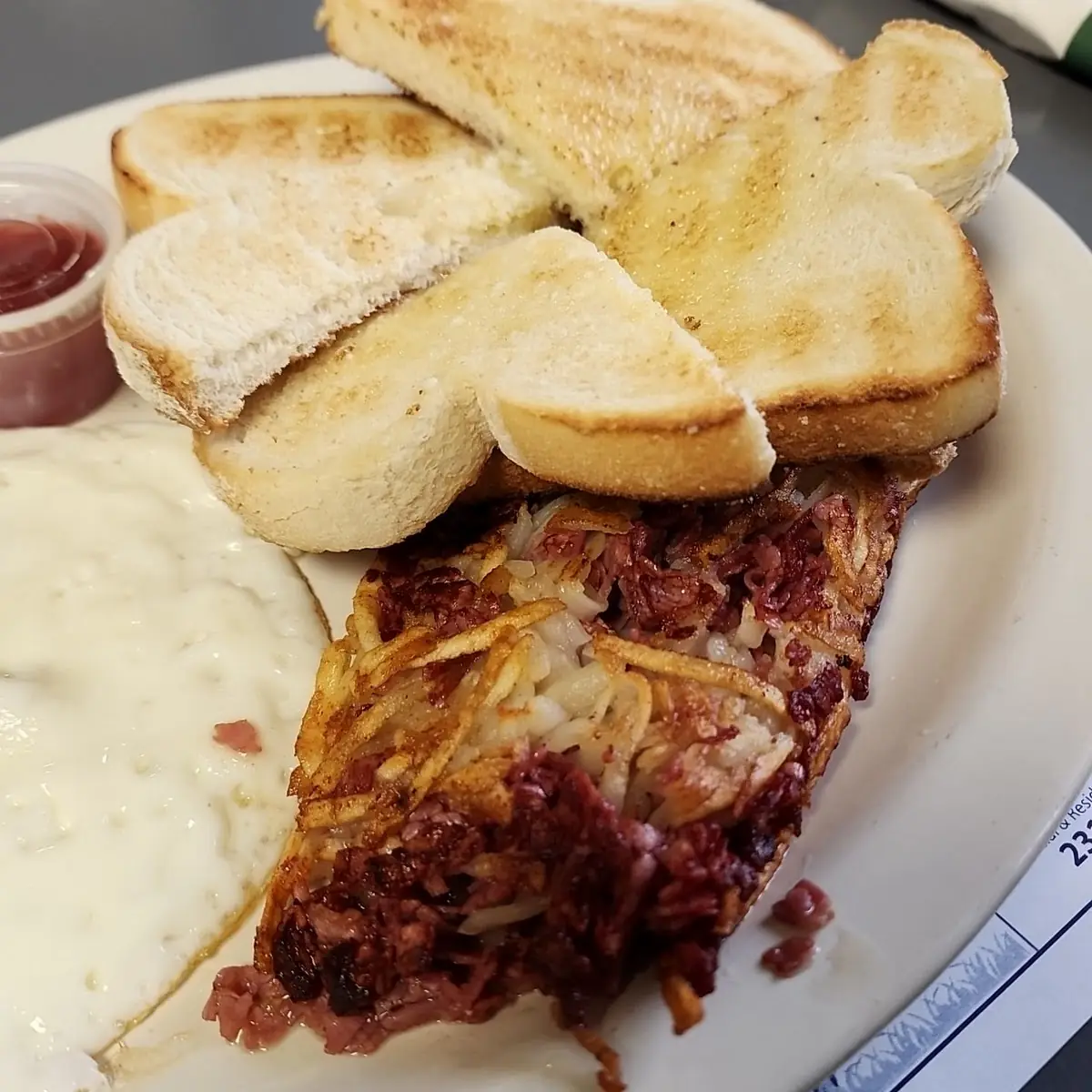 Homemade Corned Beef Hash & Eggs