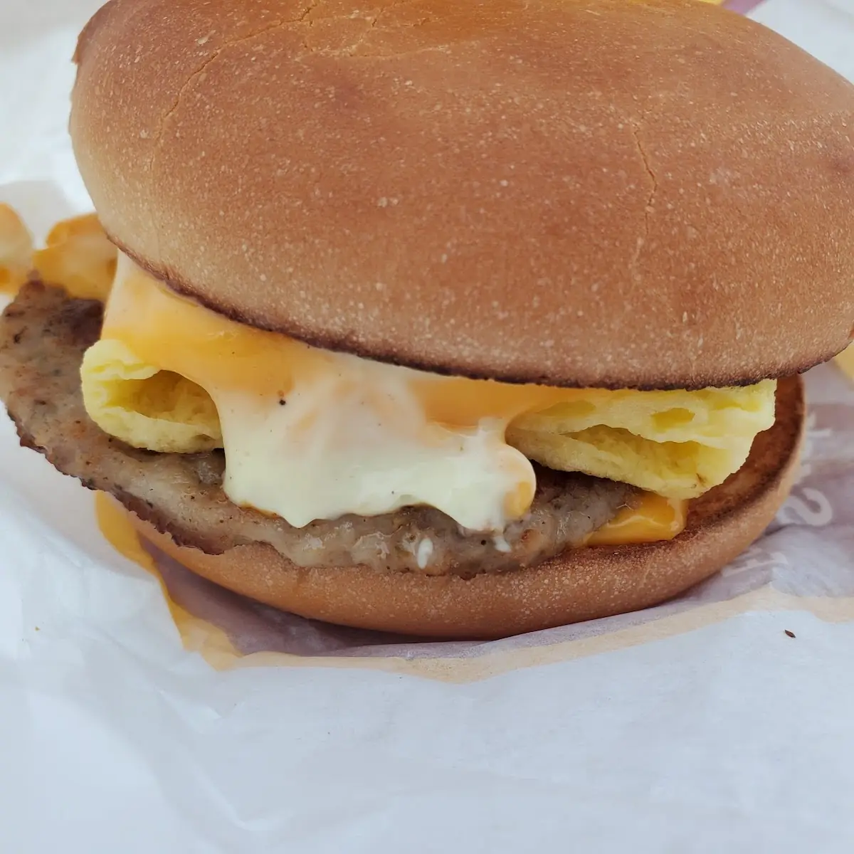 Sausage Egg and Cheese Bagel