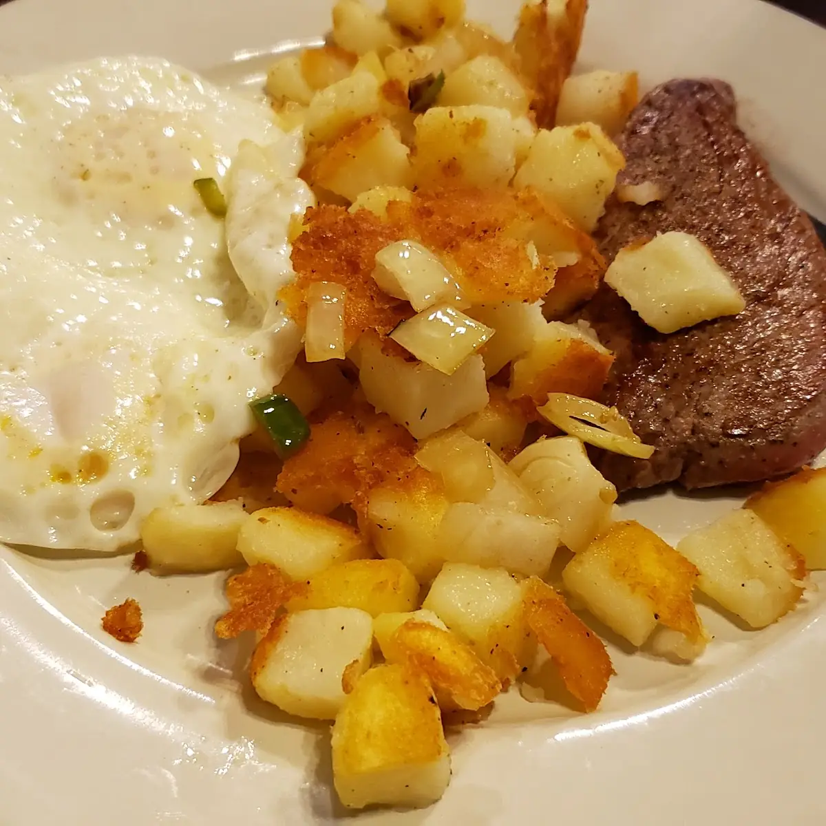 Steak and Eggs with Home Fries