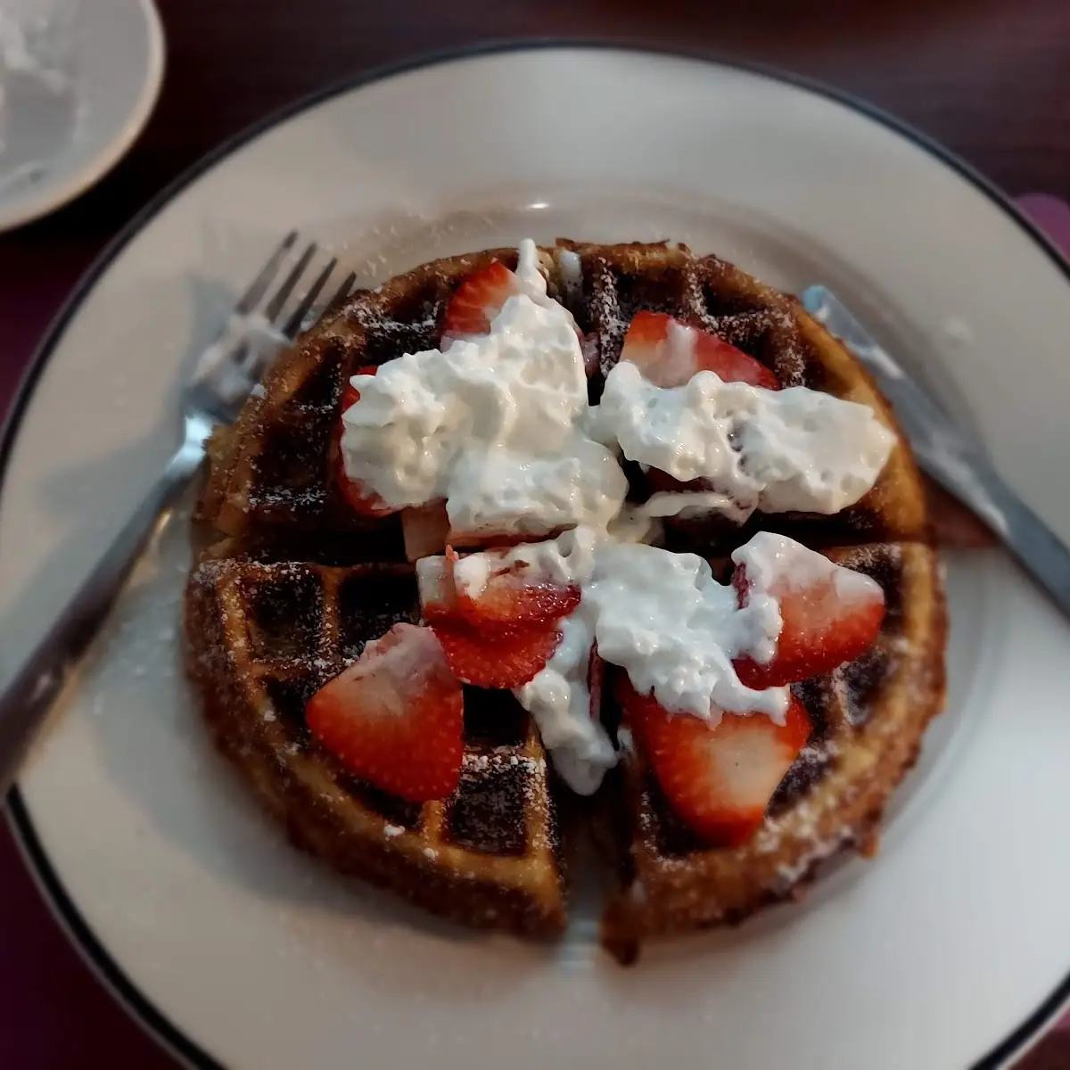 Strawberry Belgian Waffle