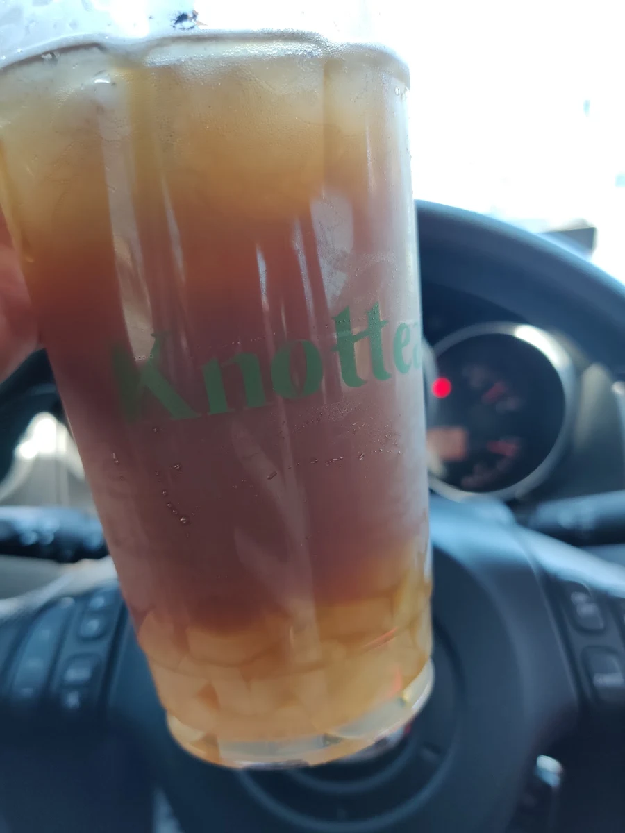 Green Apple Lychee Black Tea with Lychee Jelly