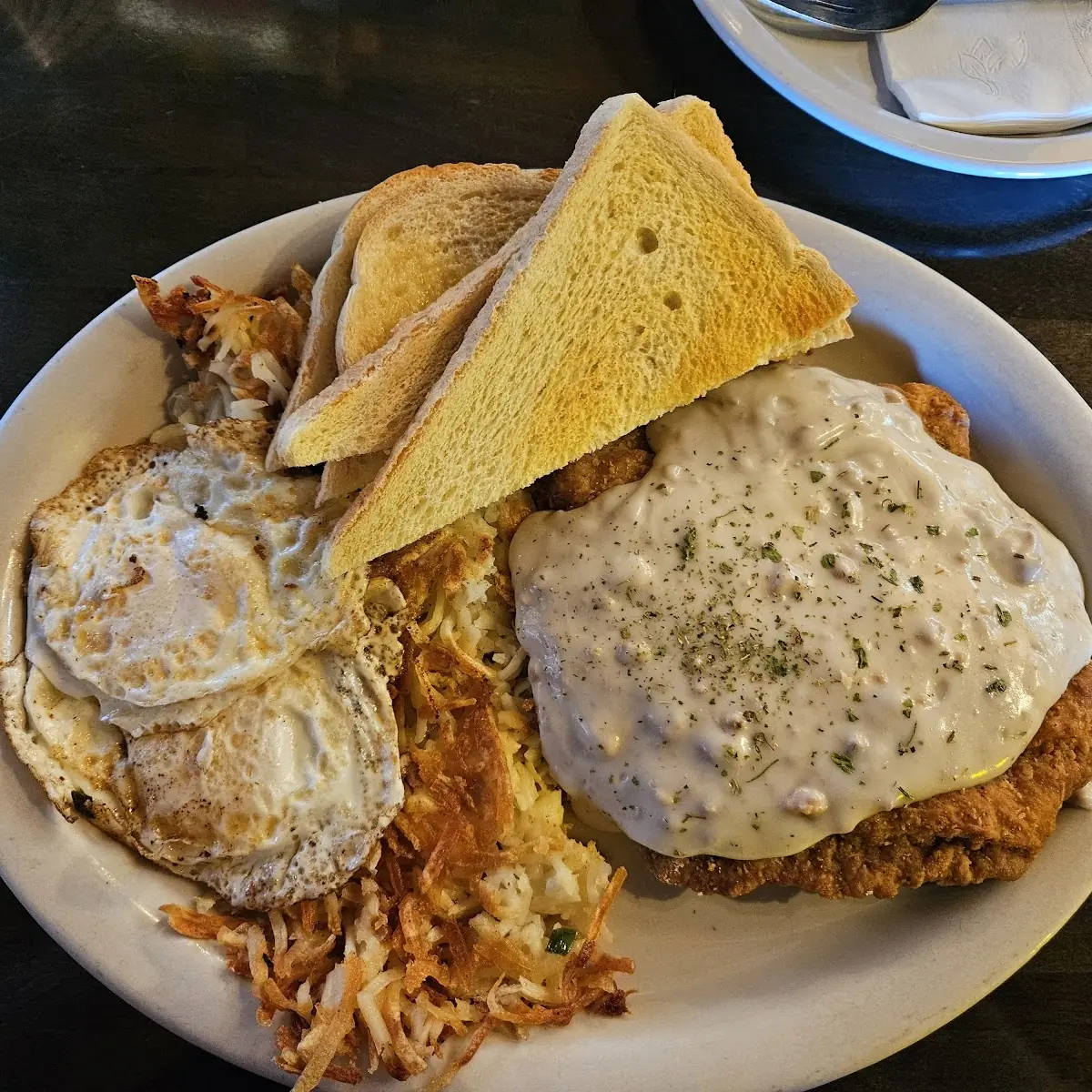 Chicken Fried Steak and Eggs