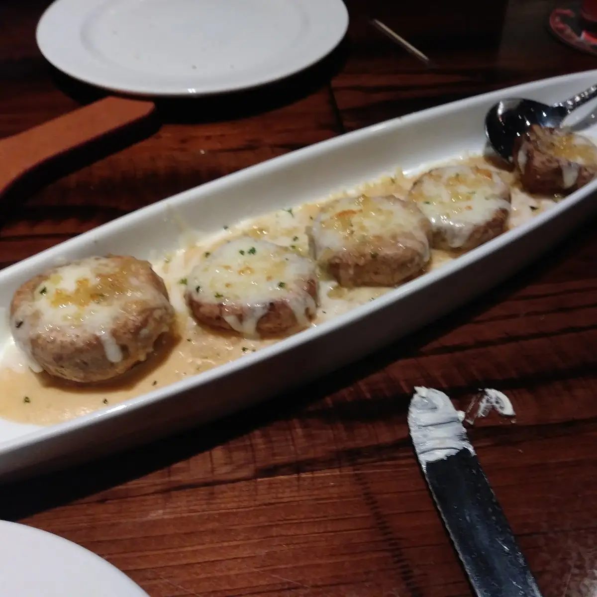 White Cheddar Stuffed Mushrooms