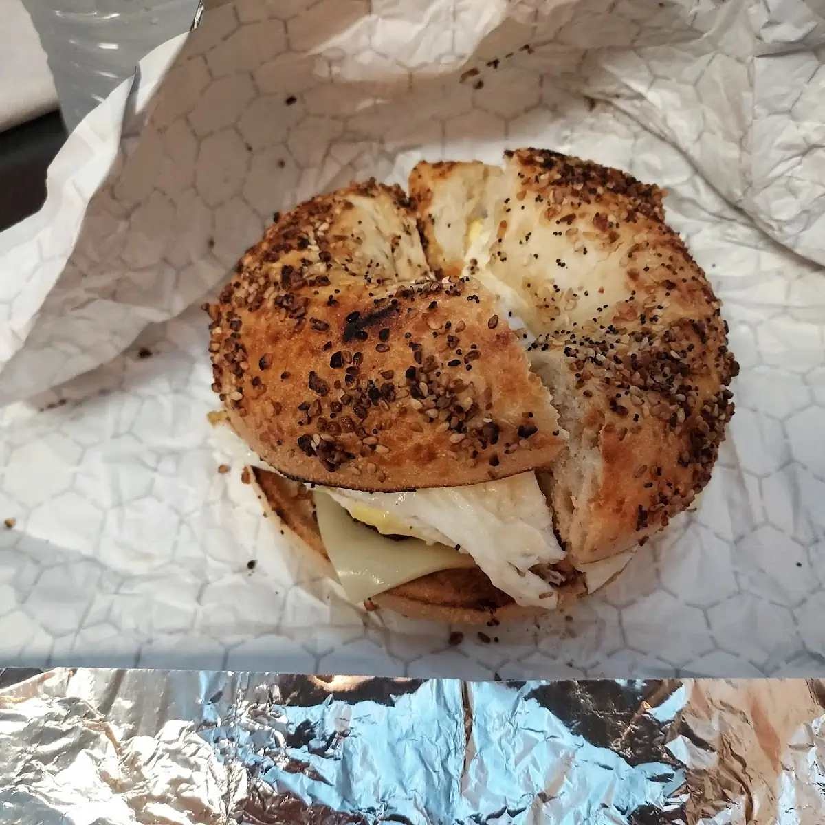 Bacon Egg and Cheese on Everything Bagel