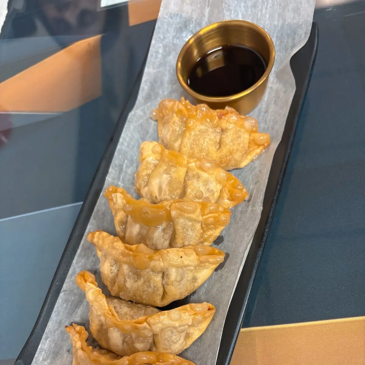 Pan Fried Pork Dumplings with Sauce