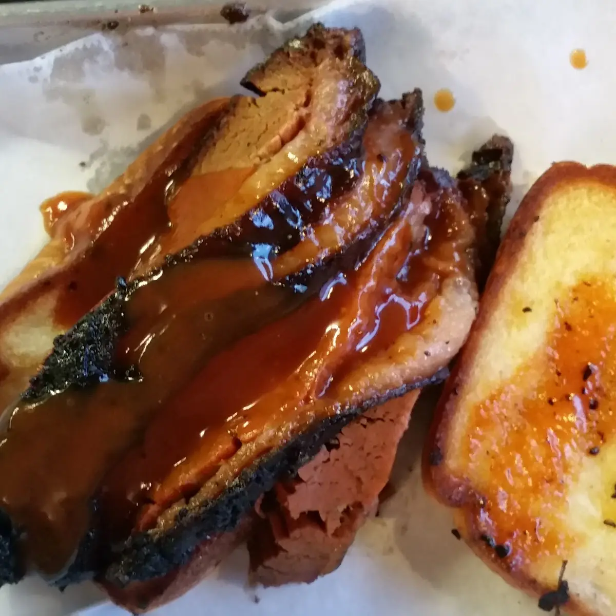 Brisket Sandwich on Texas Toast