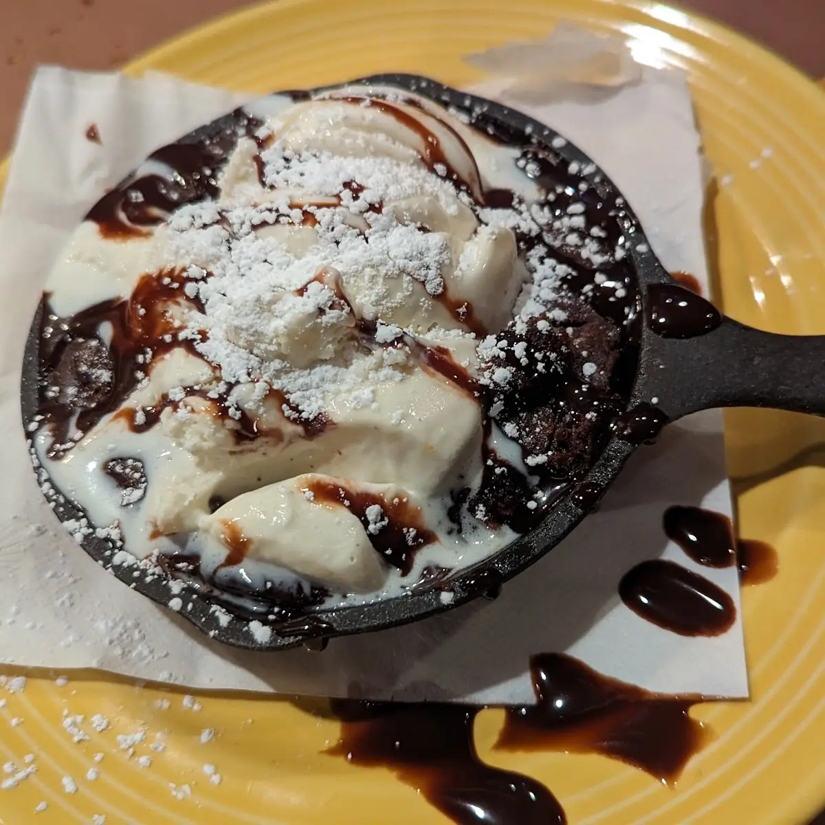 Chocolate Chocolate Chip Cookie Skillet