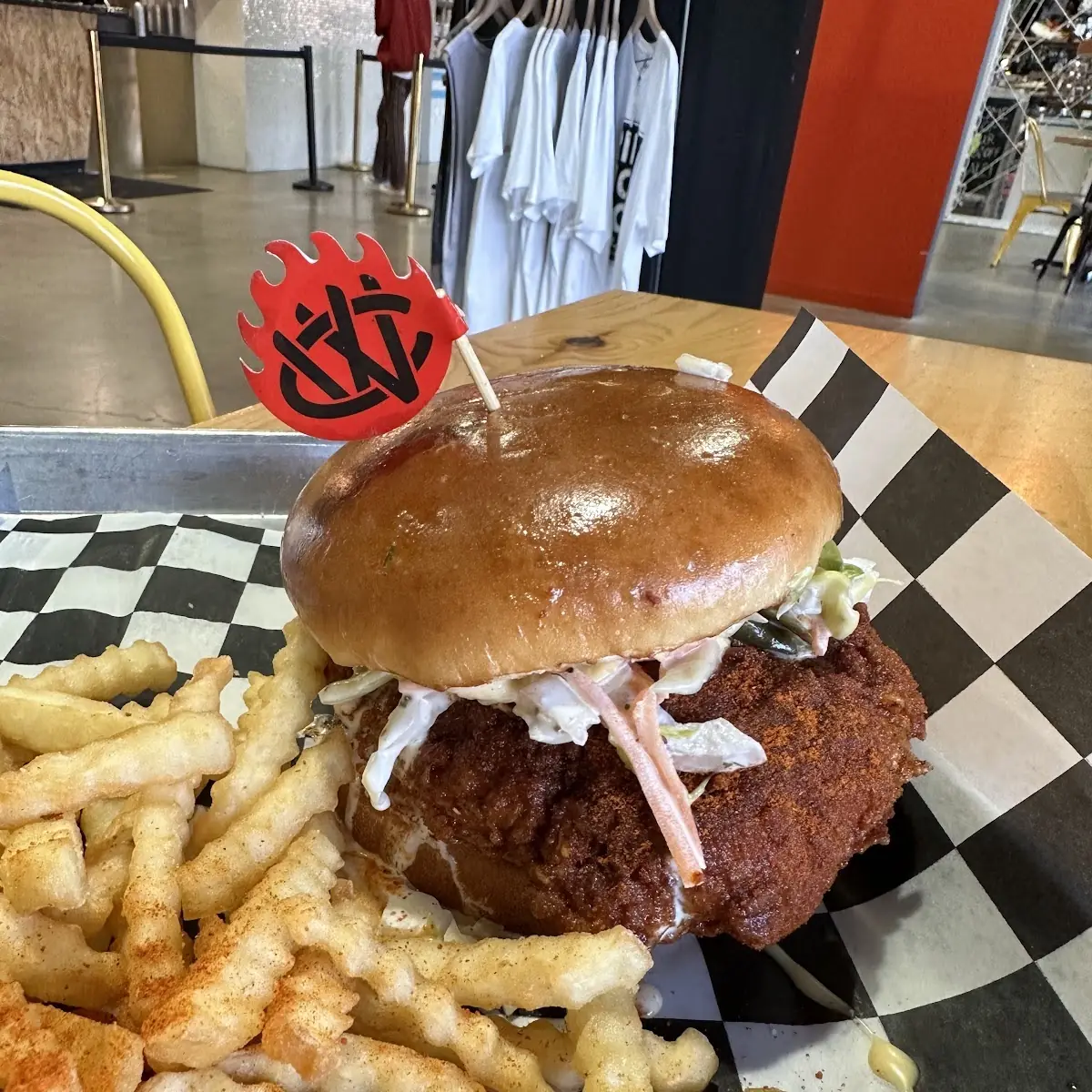Hot Chicken Sandwich Combo