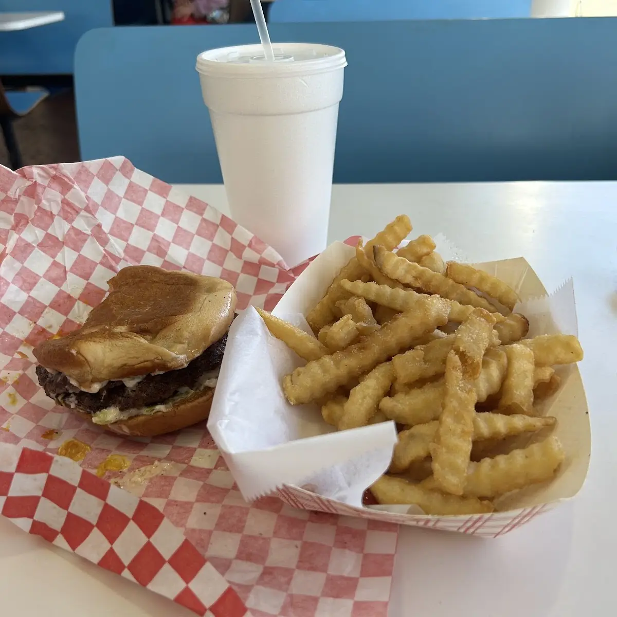 Double Cheeseburger with Freddie Fries