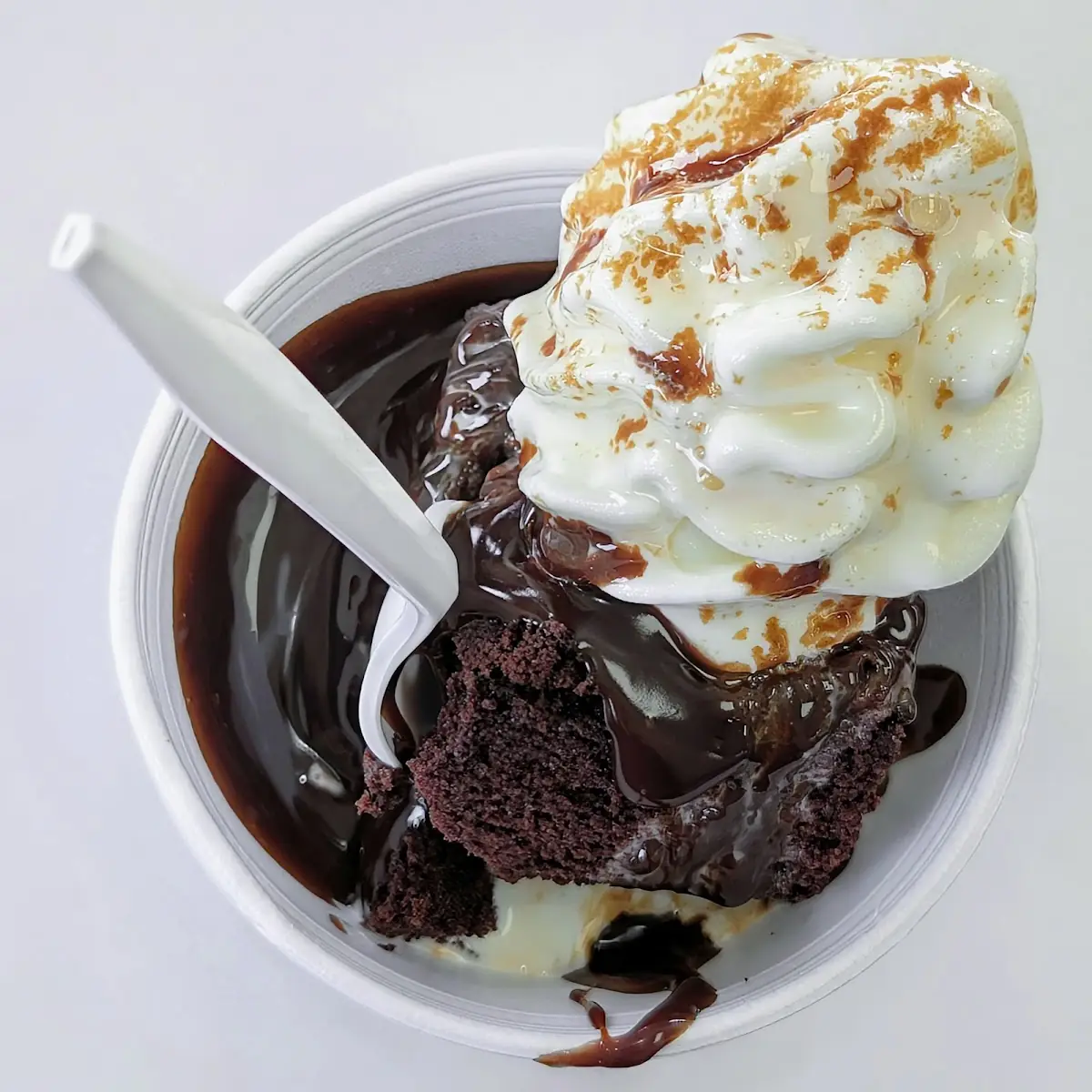 Hot Fudge Cake Sundae