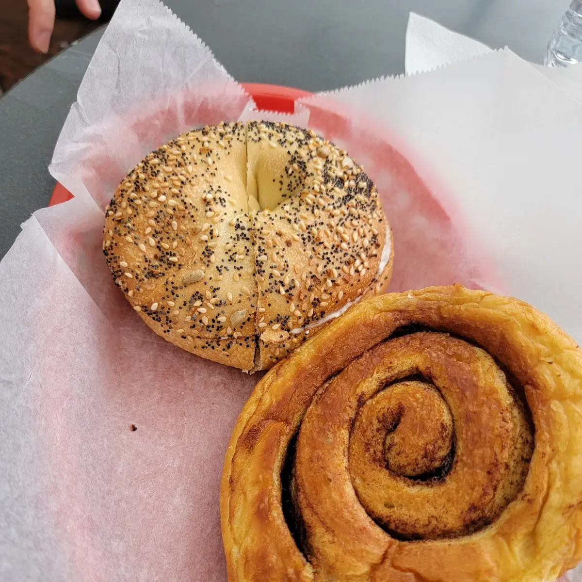 Cinnamon Roll & Everything Bagel