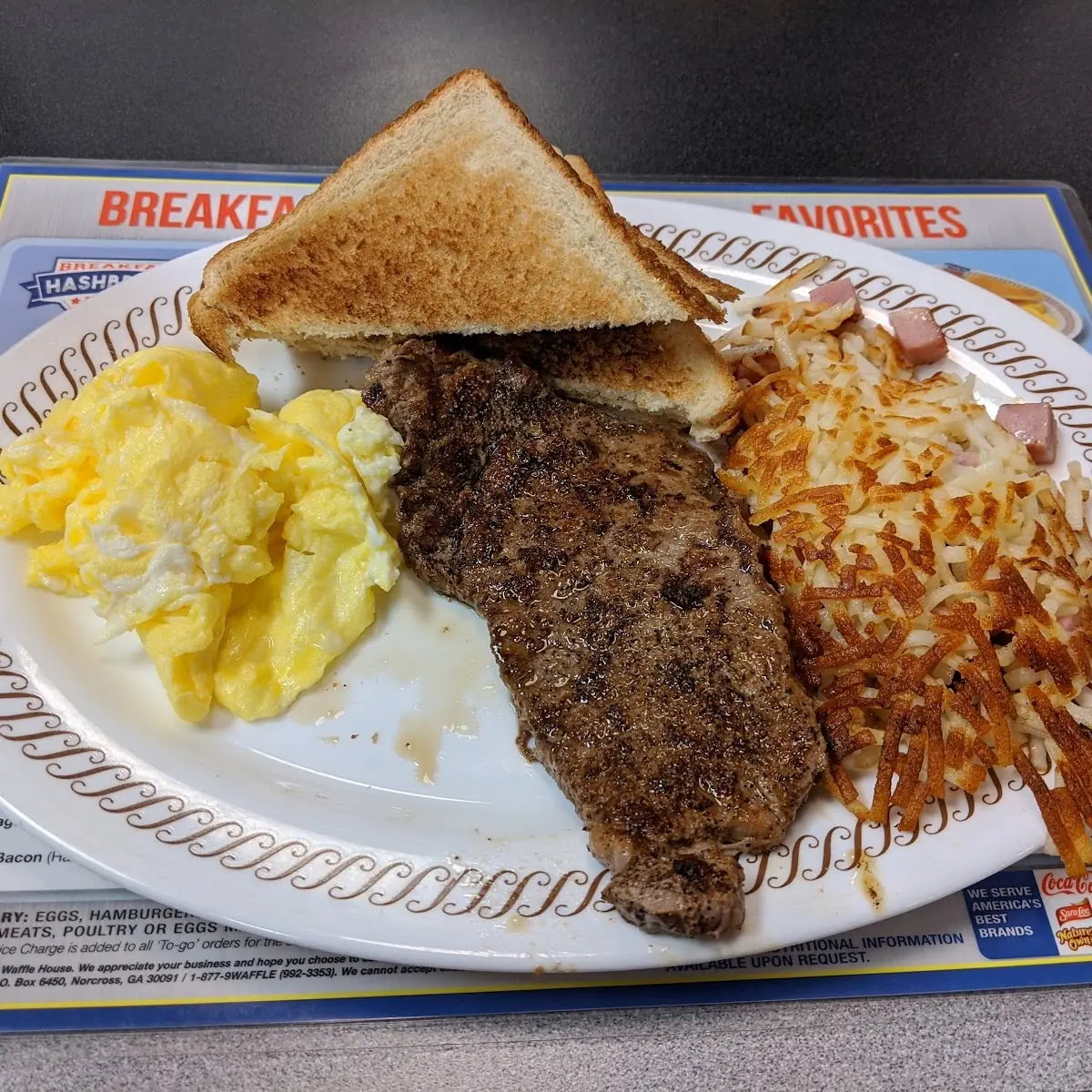 Egg Hash Browns & Toast