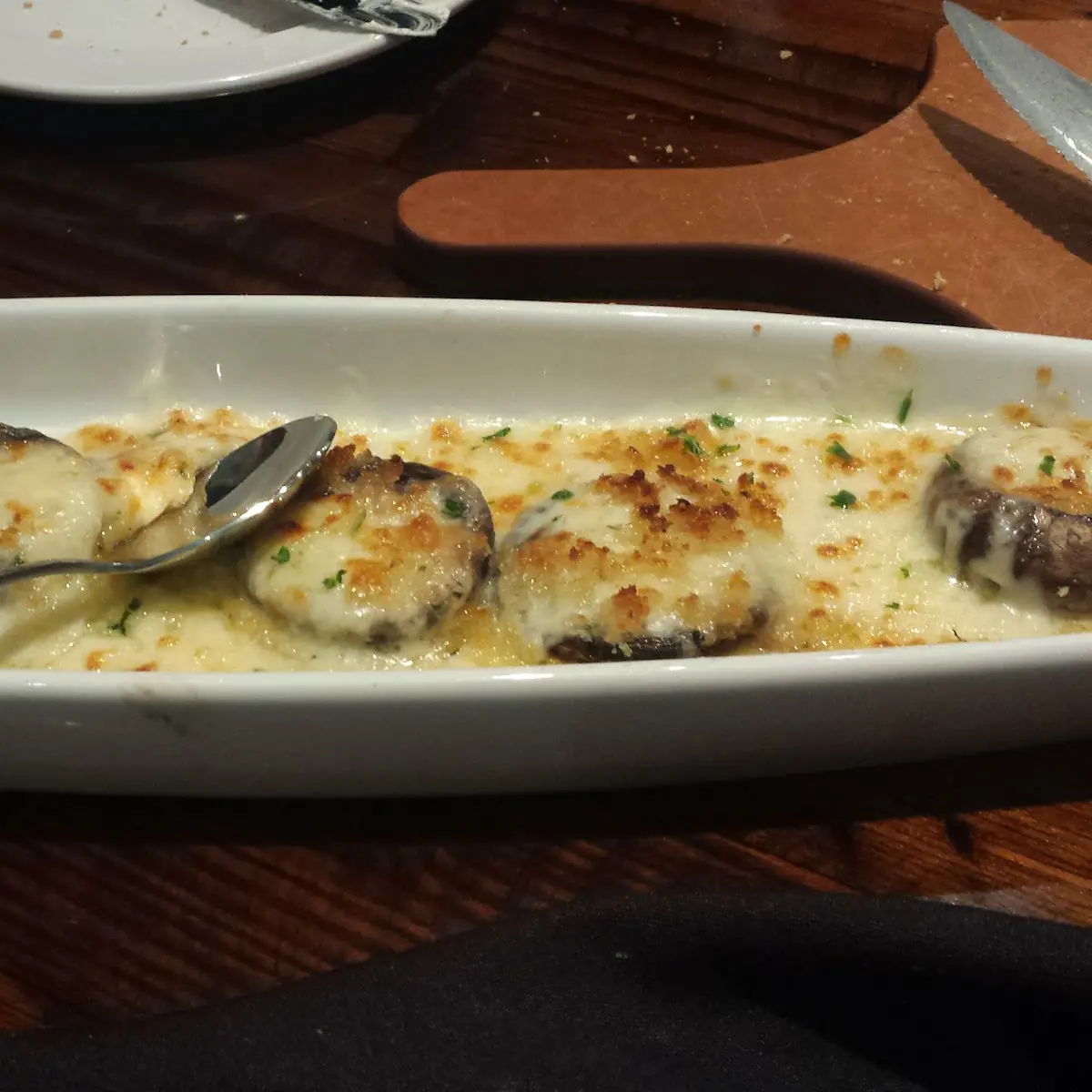 White Cheddar Stuffed Mushrooms