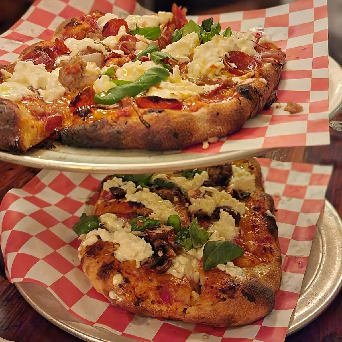 Burrata Pizza with Fresh Basil