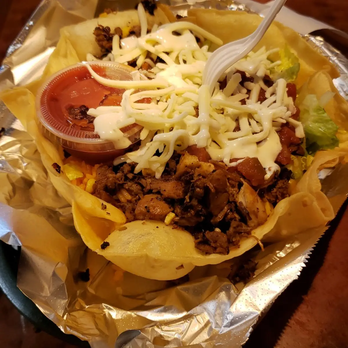 Chicken Taco Salad Biwl