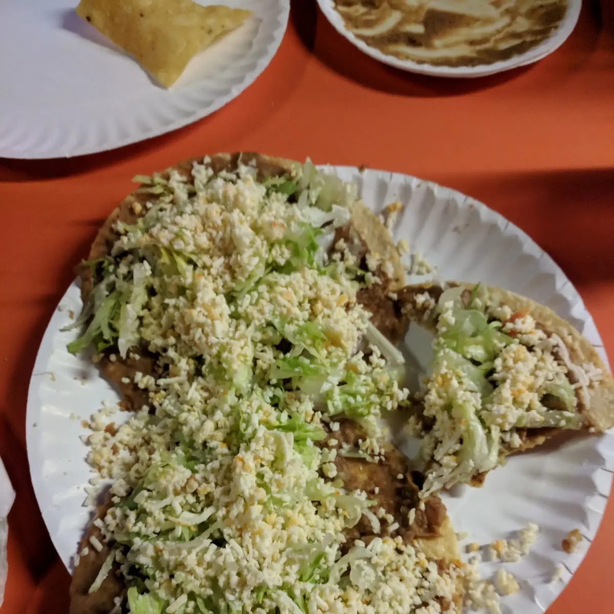 Bean Tostadas 3 Cheese Enchiladas
