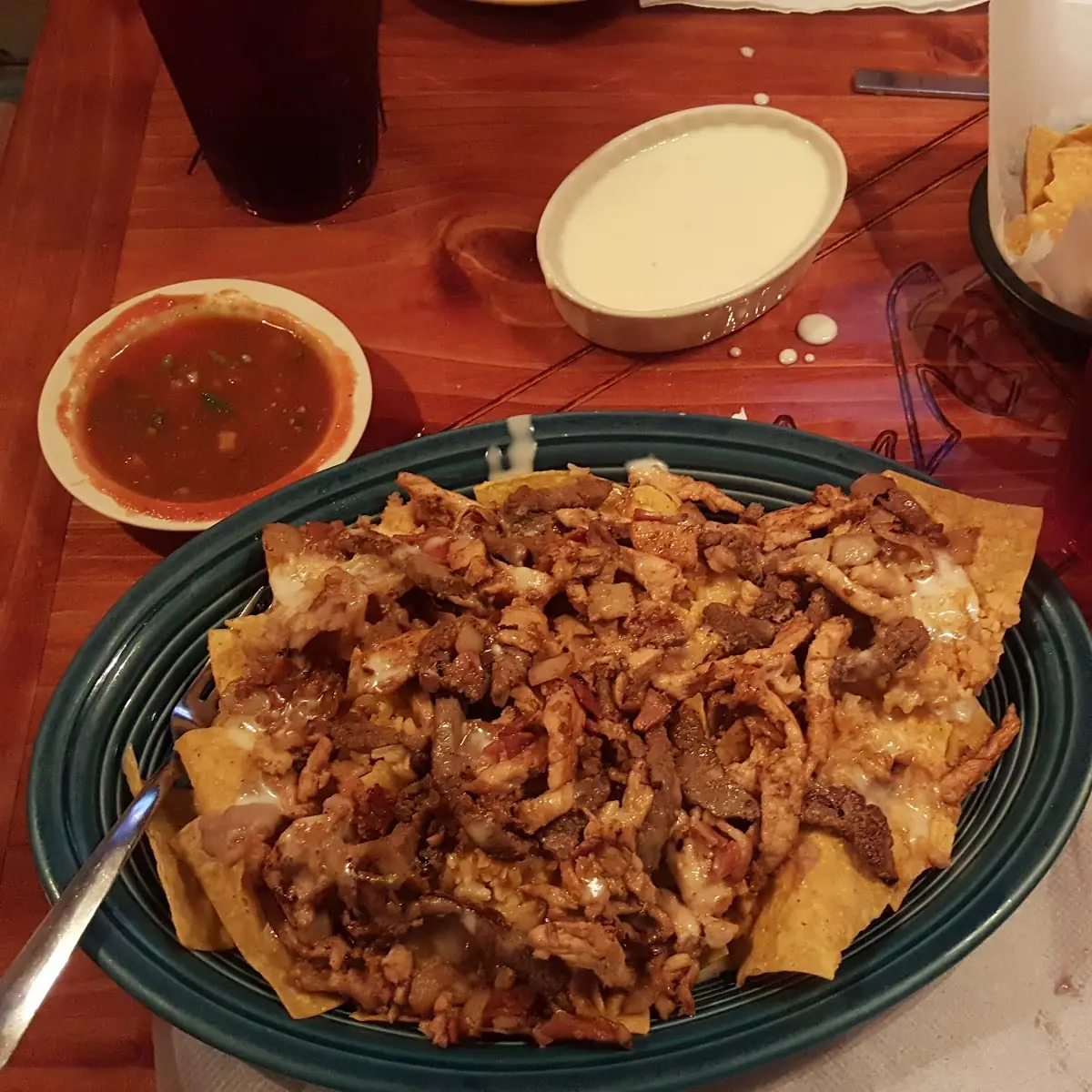 Chicken Quesadilla with Beans and Rice