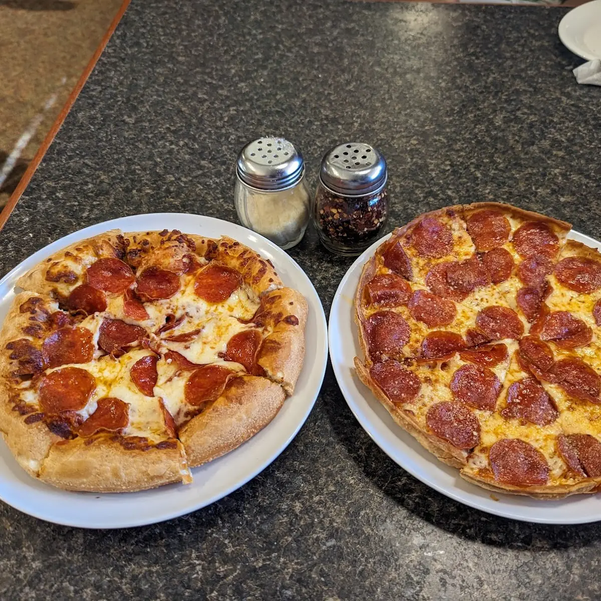 Personal Pan Pepperoni and Personal Thin Crust Pepperoni