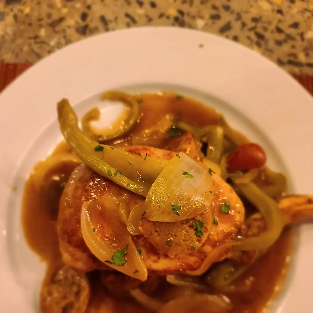 Pork Chop with Italian Sausage