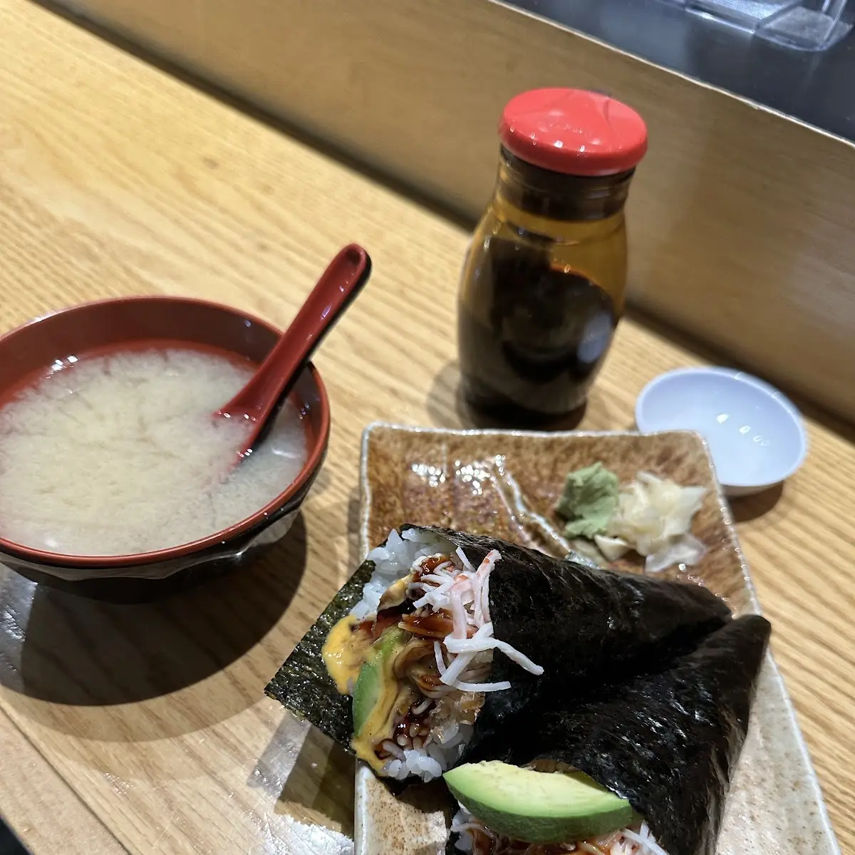 Miso Soup and Hand Roll
