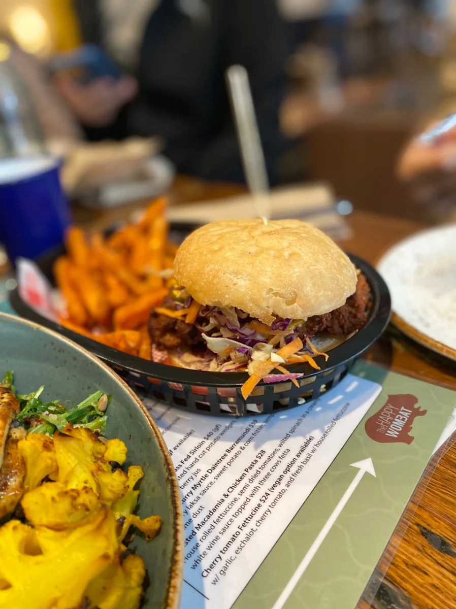 Southern Fried Chicken Burger, The Happy Wombat