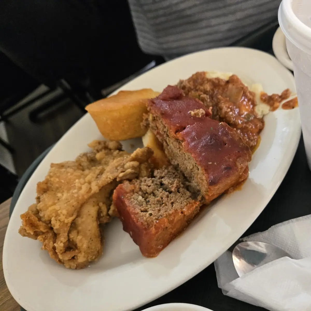 Meatloaf Fried Chicken Corn Bread