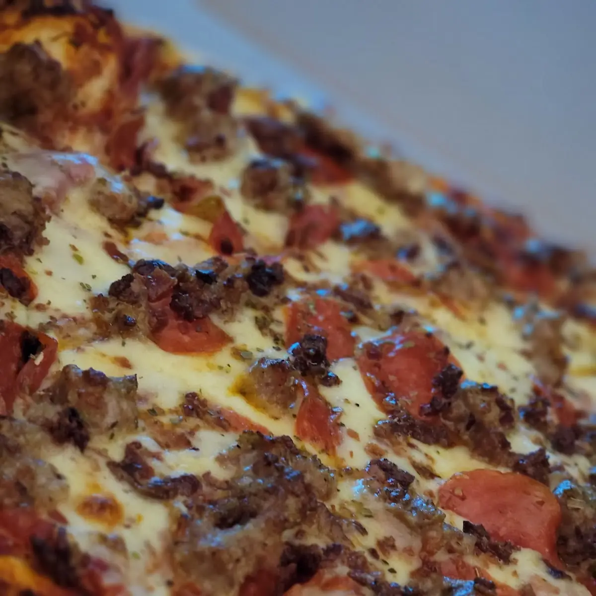 A John's Medium Meat Lovers Pizza