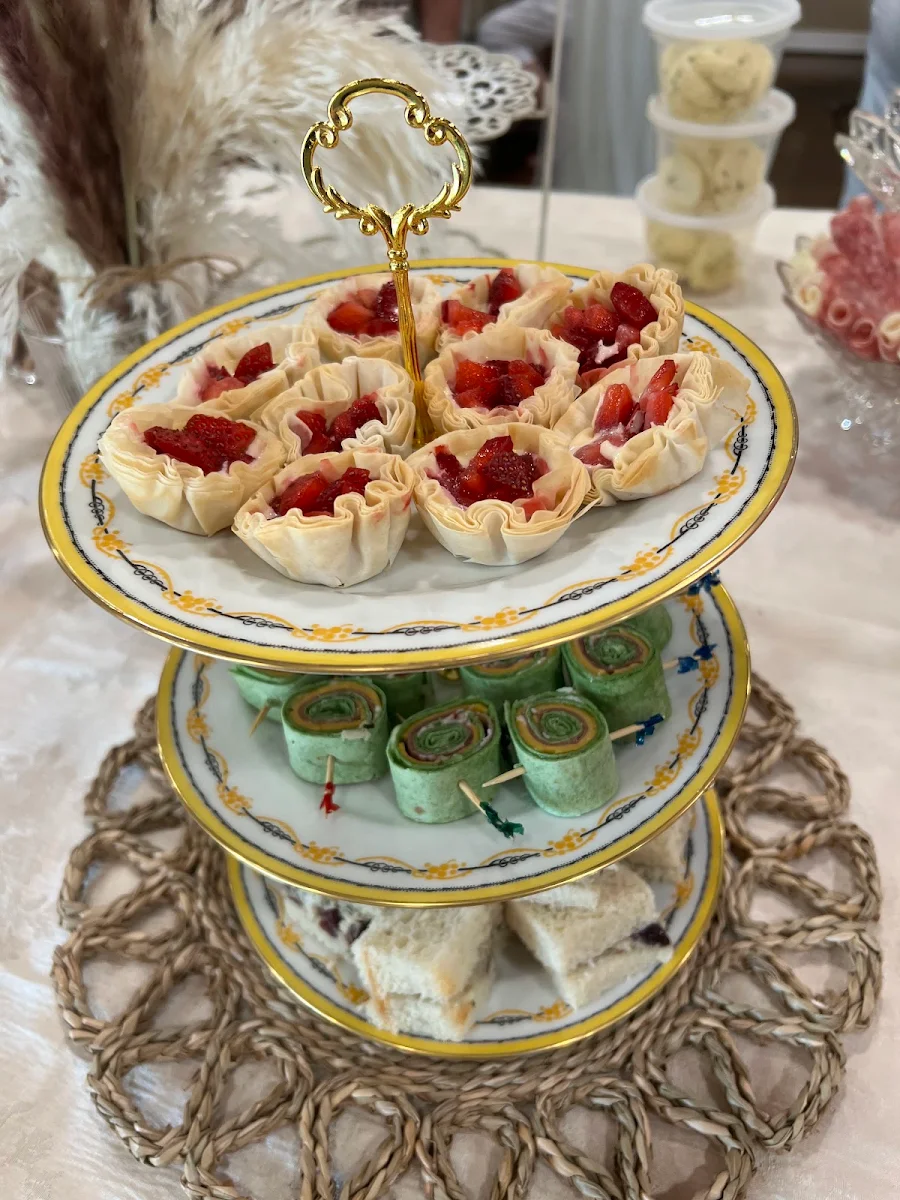 Strawberry Brie Cups Prosciutto Wraps Chicken Salad Sandwiches