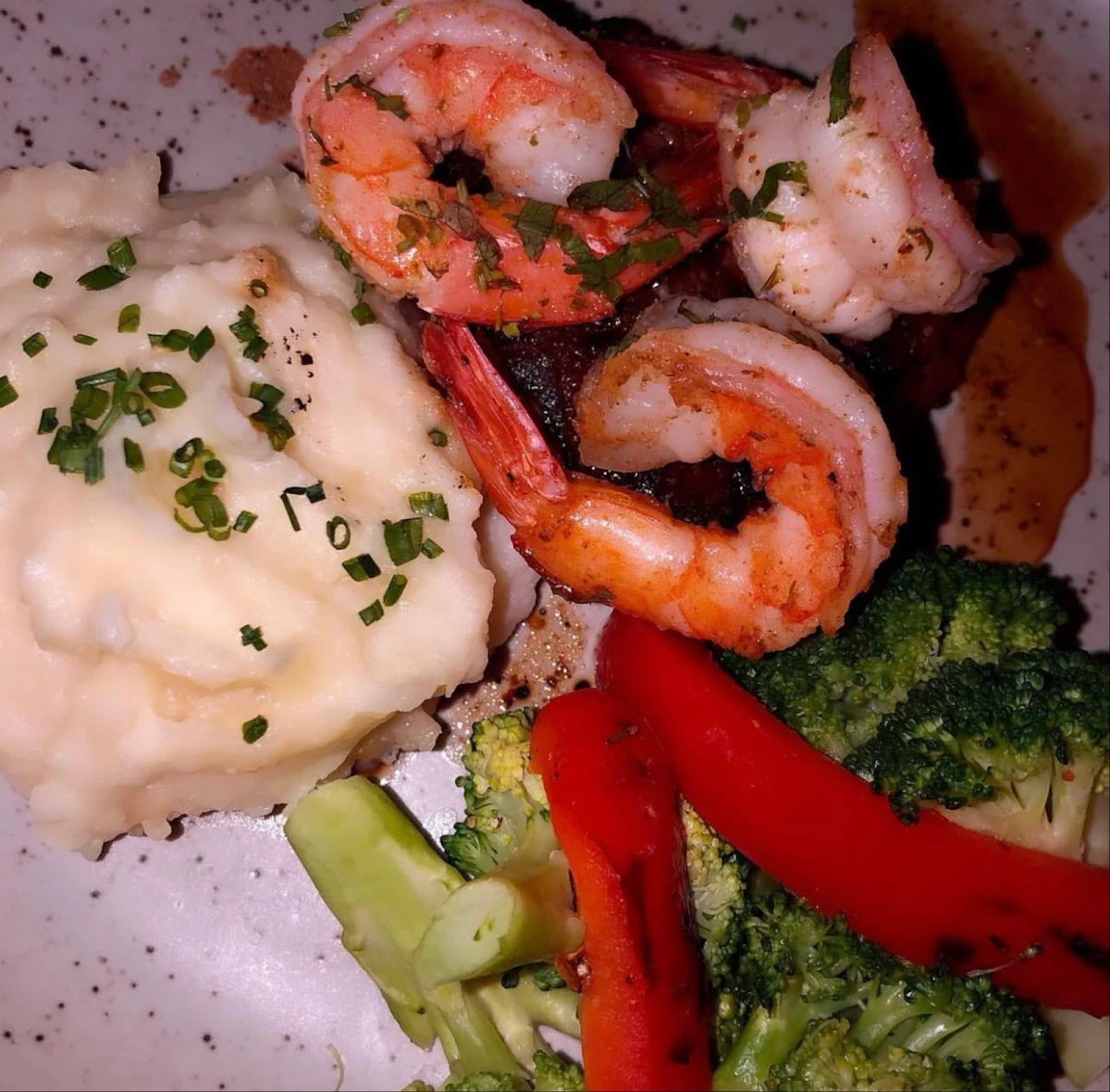 Mashed Potatoes Shrimp, The Bell in Scona Brewery