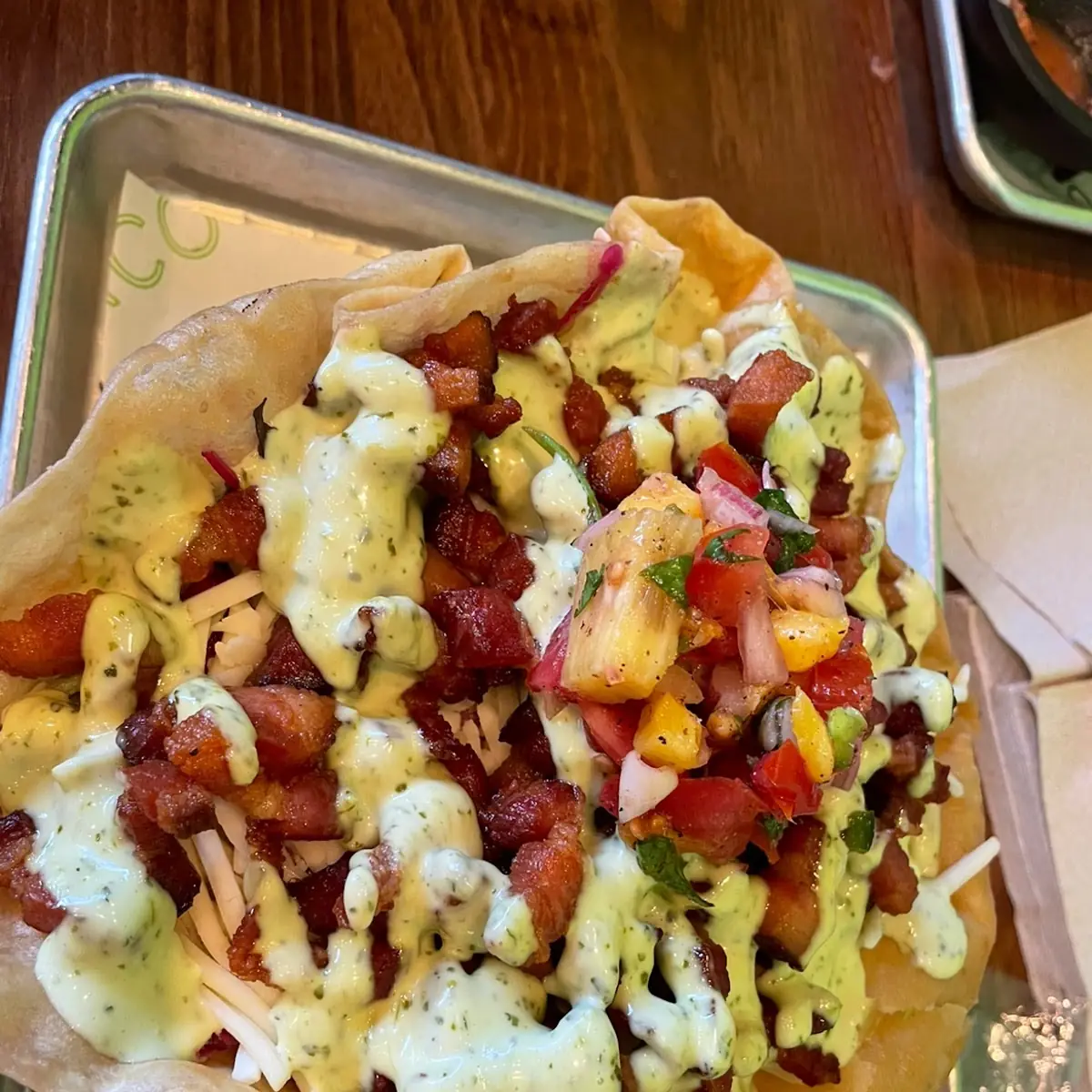 Pork Belly Taco Salad