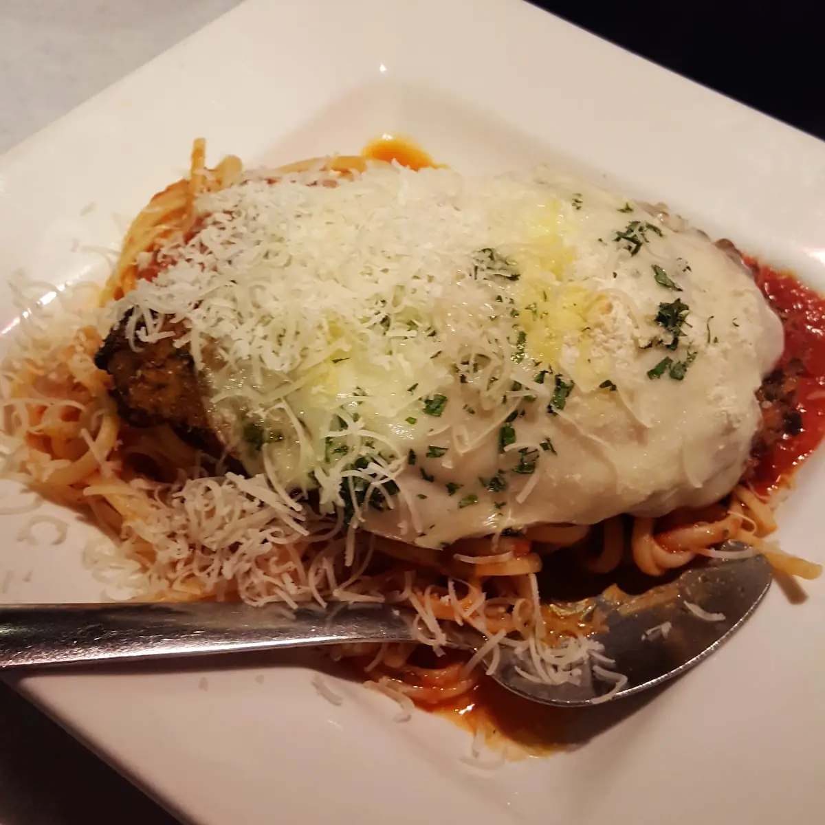 Chicken Parmesan with Spaghetti