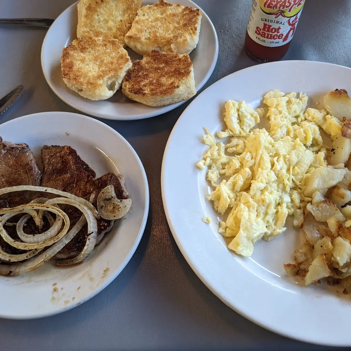 Rib-Eye Steak Egg and Meat Combo