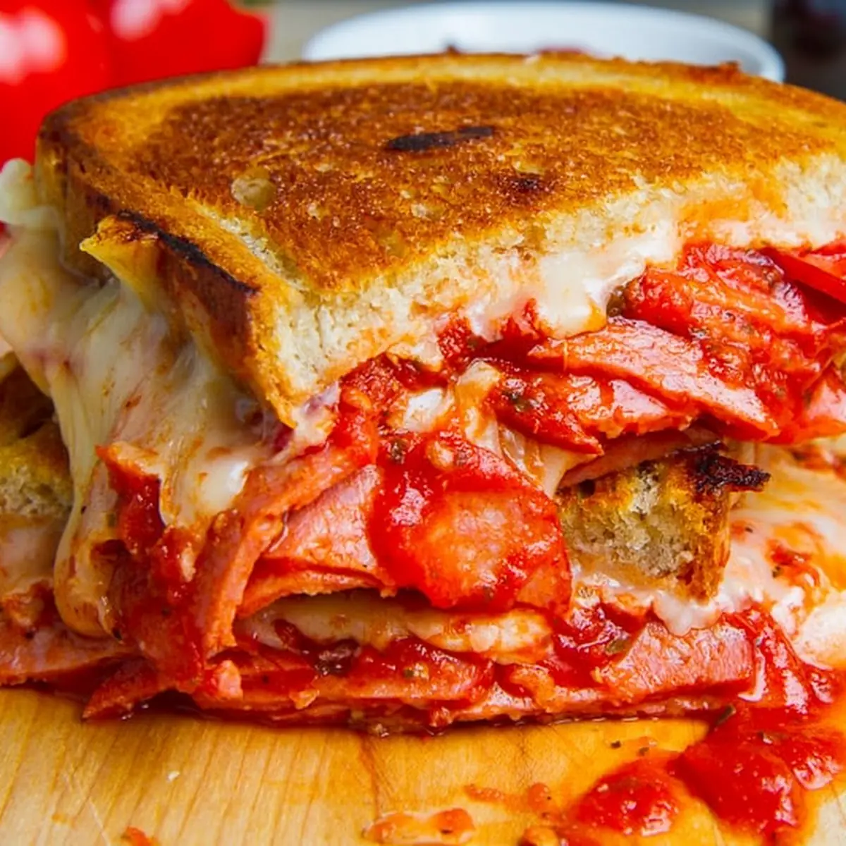 Pepperoni and Cheese Sandwich